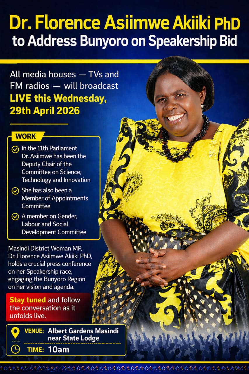 Dr. (PhD) Asiimwe Florence Akiiki Vows Disciplined Parliament as she Takes on Anita Among,Norbert Mao for Speaker of 12th Parliament