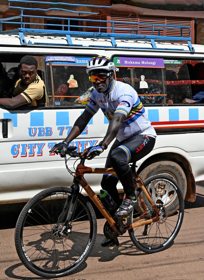 Gesture of Comradeship: Dr. Tendo Kisembo Offers Custom Bamboo Bike to Competitor for EALA,Ronald Mivule