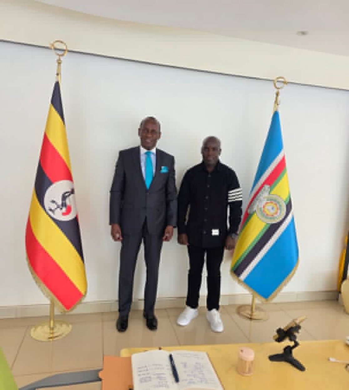 Dr. Ronex Tendo Kisembo Consults Hon. Capt.Mike  Mukula on EAC Integration, EALA Bid
