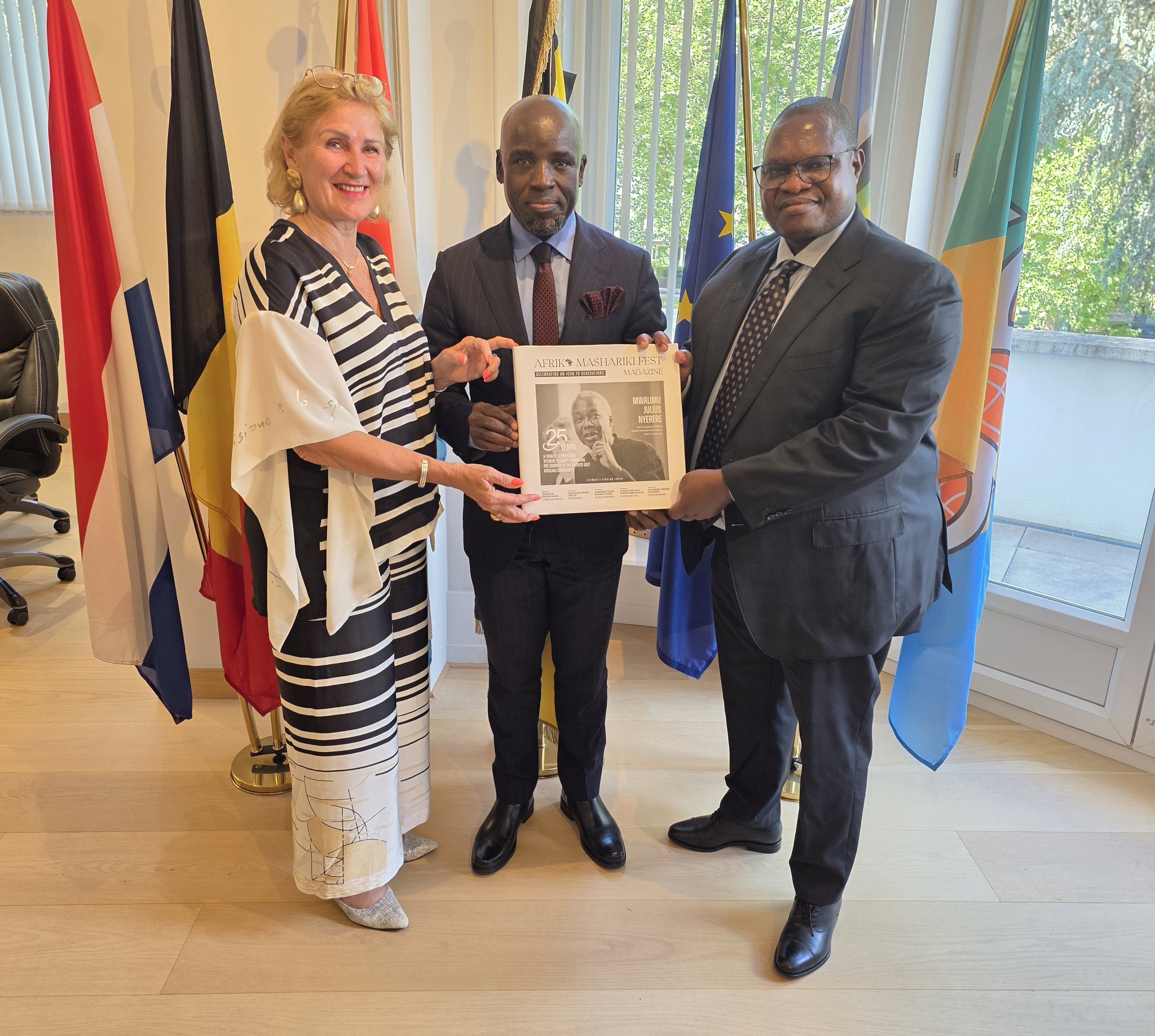 Africa Mashariki Fest CEO Touches Down in Brussels, Charts Course for Stronger EAC-EU Ties with Regional Envoys